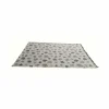 Plaid Dierenpootjes 100x150cm - microvezel - bruin & beige
