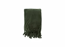 Plaid Florijn 150x200cm - polyester - groen