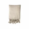 Plaid Florijn 150x200cm - polyester - grijs