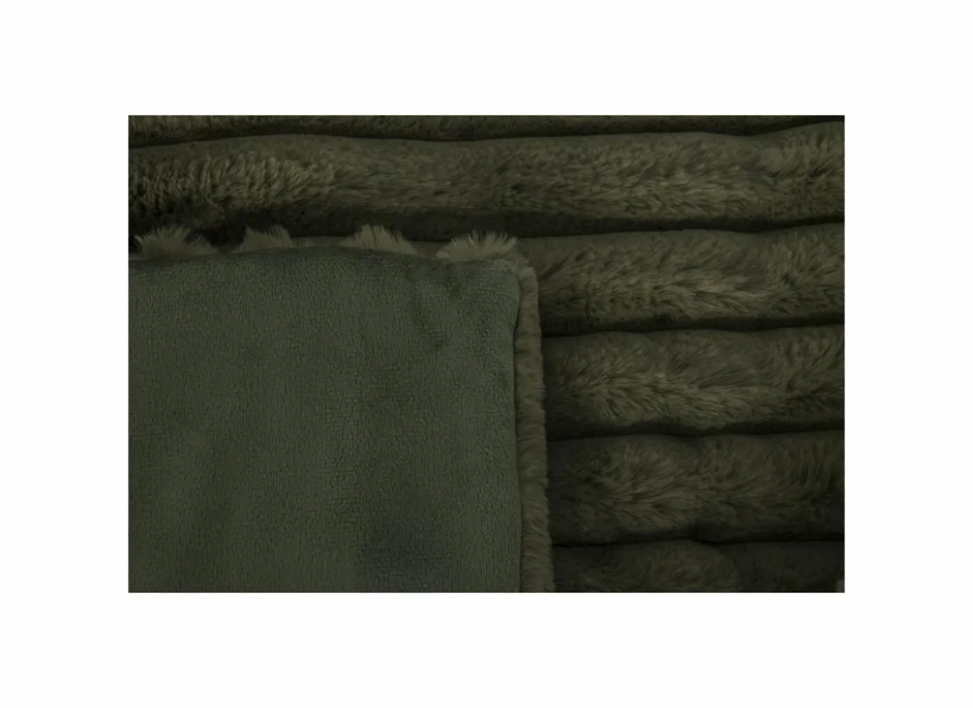 Plaid Gabriella 150x200cm - imitatie konijnenvacht - groen