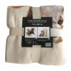 Plaid Kat Hond 150x200cm - microvezel - beige & bruin & grijs