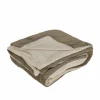 Plaid Kruisem 150x200cm - microvezel - dune & sable