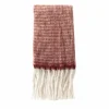 Plaid Phoebe 130x170cm - acryl & poly & wol - pomegranate