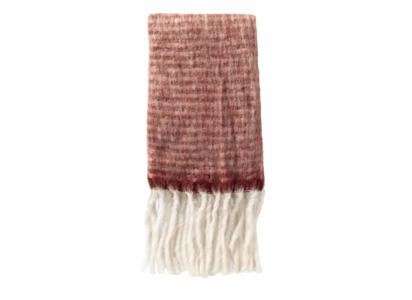 Plaid Phoebe 130x170cm - acryl & poly & wol - pomegranate