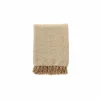 Plaid Sally 140x180cm gerecycled katoen/polyester irish cream