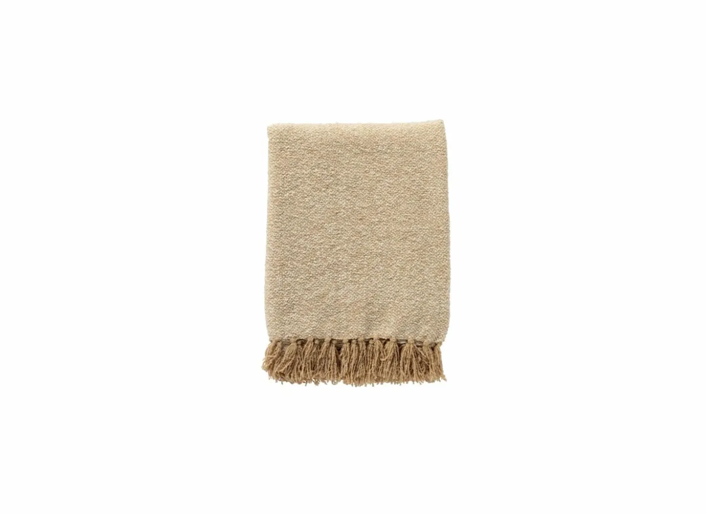 Plaid Sally 140x180cm gerecycled katoen/polyester irish cream