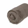 Plaid Woolf  130x180cm - fleece - antraciet