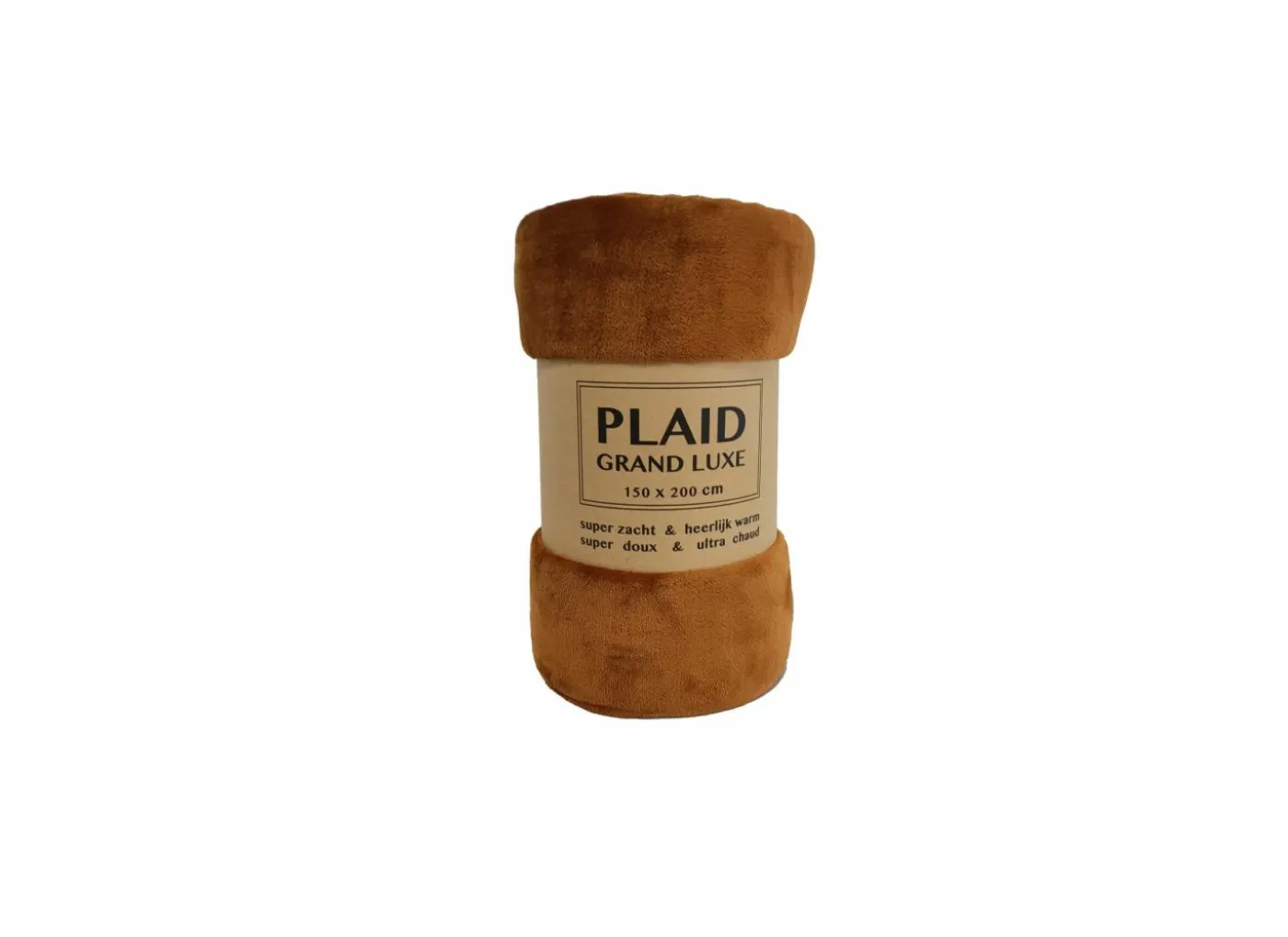 Plaid 130x160cm microvezel whiskey