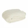 Plaid Yucatan 140x180cm - fluweel - ivory