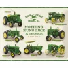 Plakkaat John Deere 40x30cm - metaal - meerkleurig