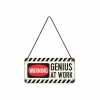 Plakkaat 10x20cm Genius