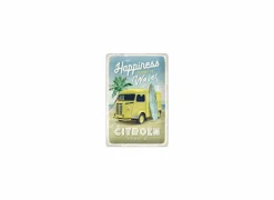 Plakkaat 20x30cm Happiness Comes In Waves