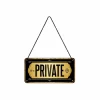 Plakkaat 10x20cm Private