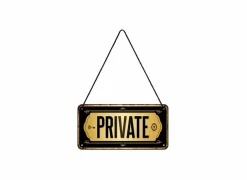 Plakkaat 10x20cm Private