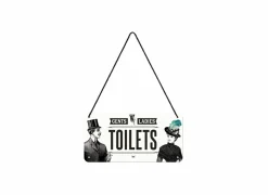 Plakkaat 10x20cm Toilets