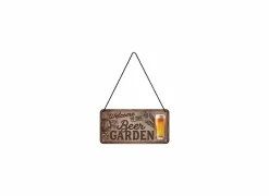 Plakkaat 10x20cm Welcome to the Beer Garden