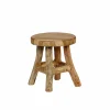 Plantenkrukje teak H17cm
