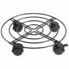 Plantenroller Ø28,4cm - metaal - zwart