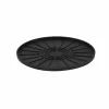 Plantenschotel rond 25,3x1,3cm - kunststof - zwart