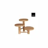 Plantenstandaard Ø29xH20,5cm - hout - bruin