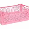 Plooibox 40x30x15cm - kunststof - roze