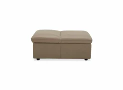 Poef Back 102x71x44cm - natuurleder - camel met opbergruimte