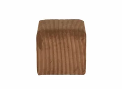 Poef Daddy 41x41cm - ribfluweel - roest