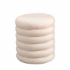 Poef Drunk Ø38cm - stof - wit
