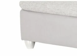 Poef Genua 103x82x48cm - stof - grijs