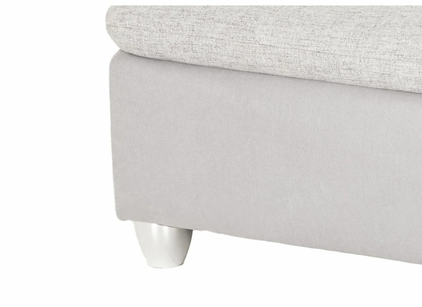 Poef Genua 103x82x48cm - stof - grijs