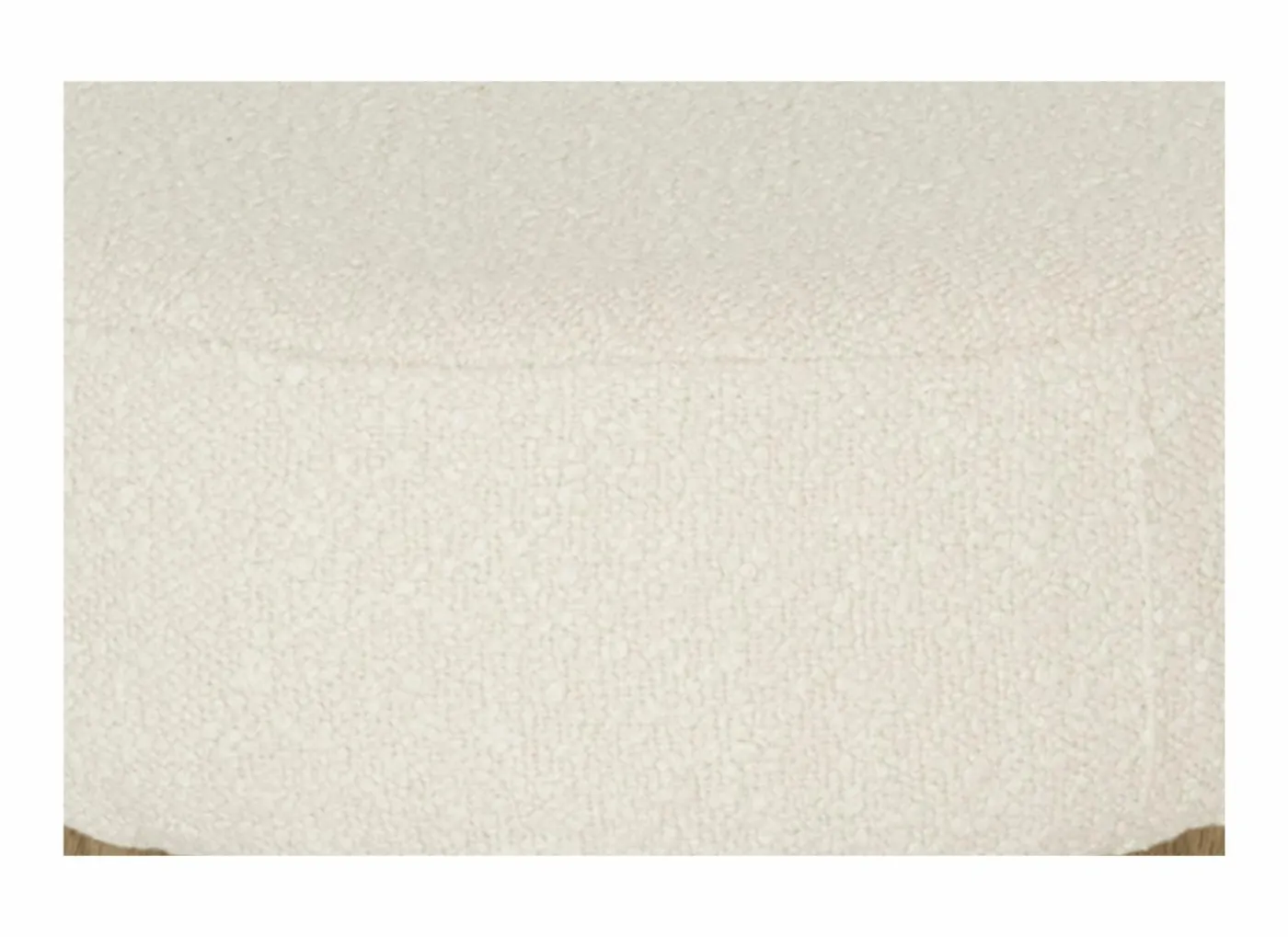 Poef Gimli Ø35cm - stof - wit