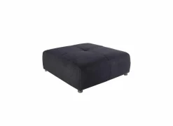 Poef Gulliver 126x126x41cm - stof - donkerblauw
