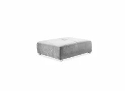 Poef Gulliver 126x126x41cm - stof - lichtgrijs