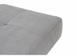 Poef Gulliver 126x126x41cm - stof - grijs