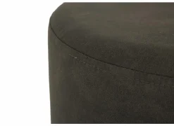 Poef Lofoten Ø38cm stof grijs
