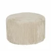 Poef Maiden Ø59cm - corduroy - cream