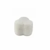 Poef Triade 46x44x35cm - polyestervezel - grijs wit