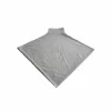 Poncho Antwerpen 80x80cm microvezel pastelgrijs