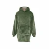 Poncho Argentina 115x80cm - microvezel - olijfgroen