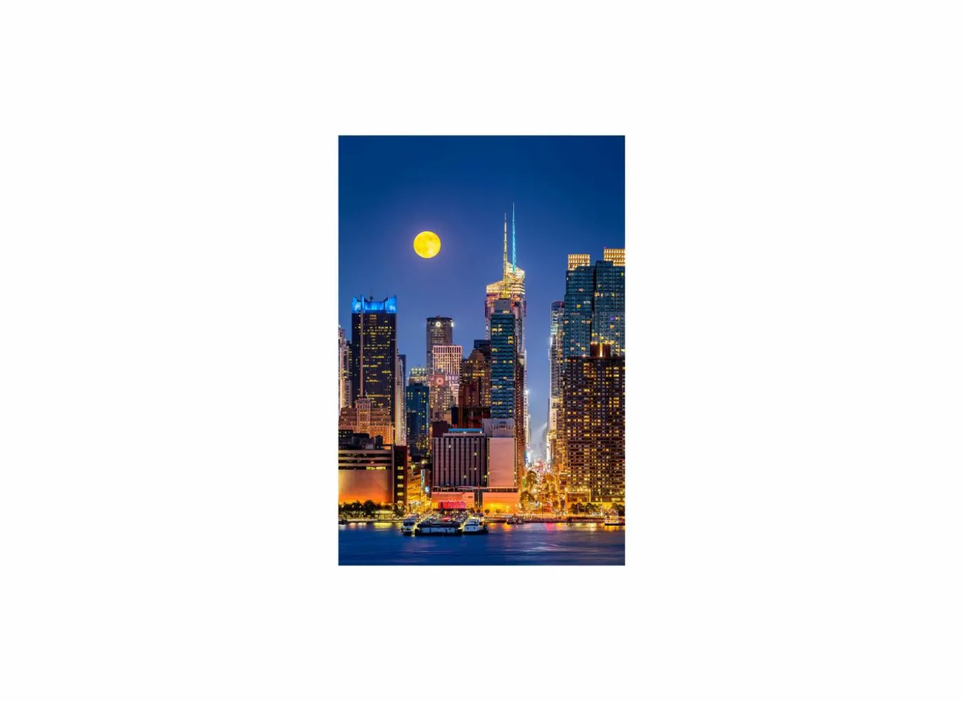 Print op canvas Great city 80x120cm