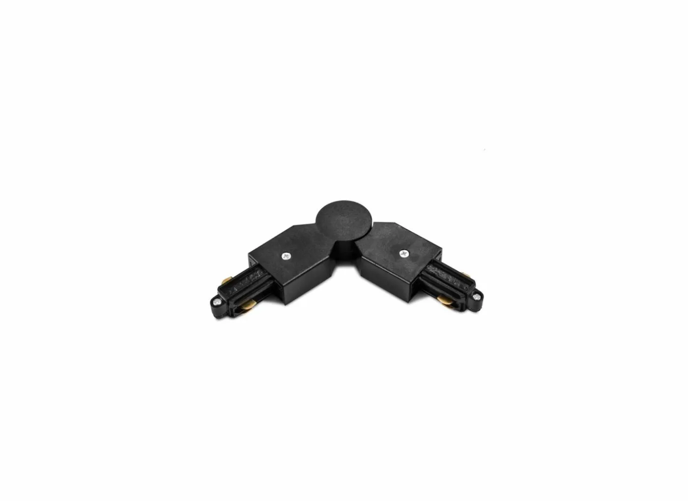 Railverlichting L-connector monofase variabel zwart