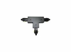Railverlichting T-connector monofase buiten aarding zwart