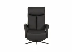 Relaxzetel 8001 elektrisch - leder - zwart