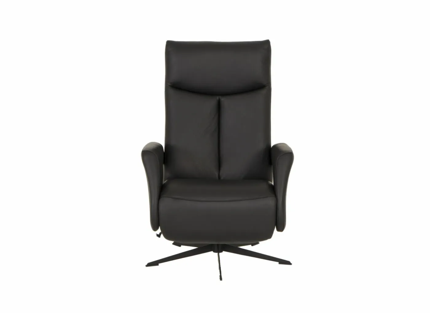 Relaxzetel 8001 elektrisch - leder - zwart