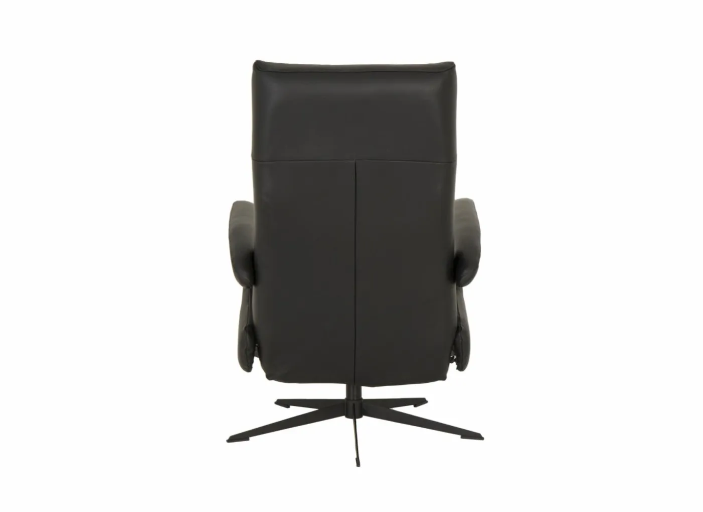 Relaxzetel 8001 elektrisch - leder - zwart