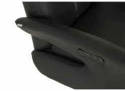 Relaxzetel 8001 elektrisch - leder - zwart