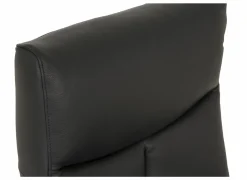 Relaxzetel 8001 elektrisch - leder - zwart