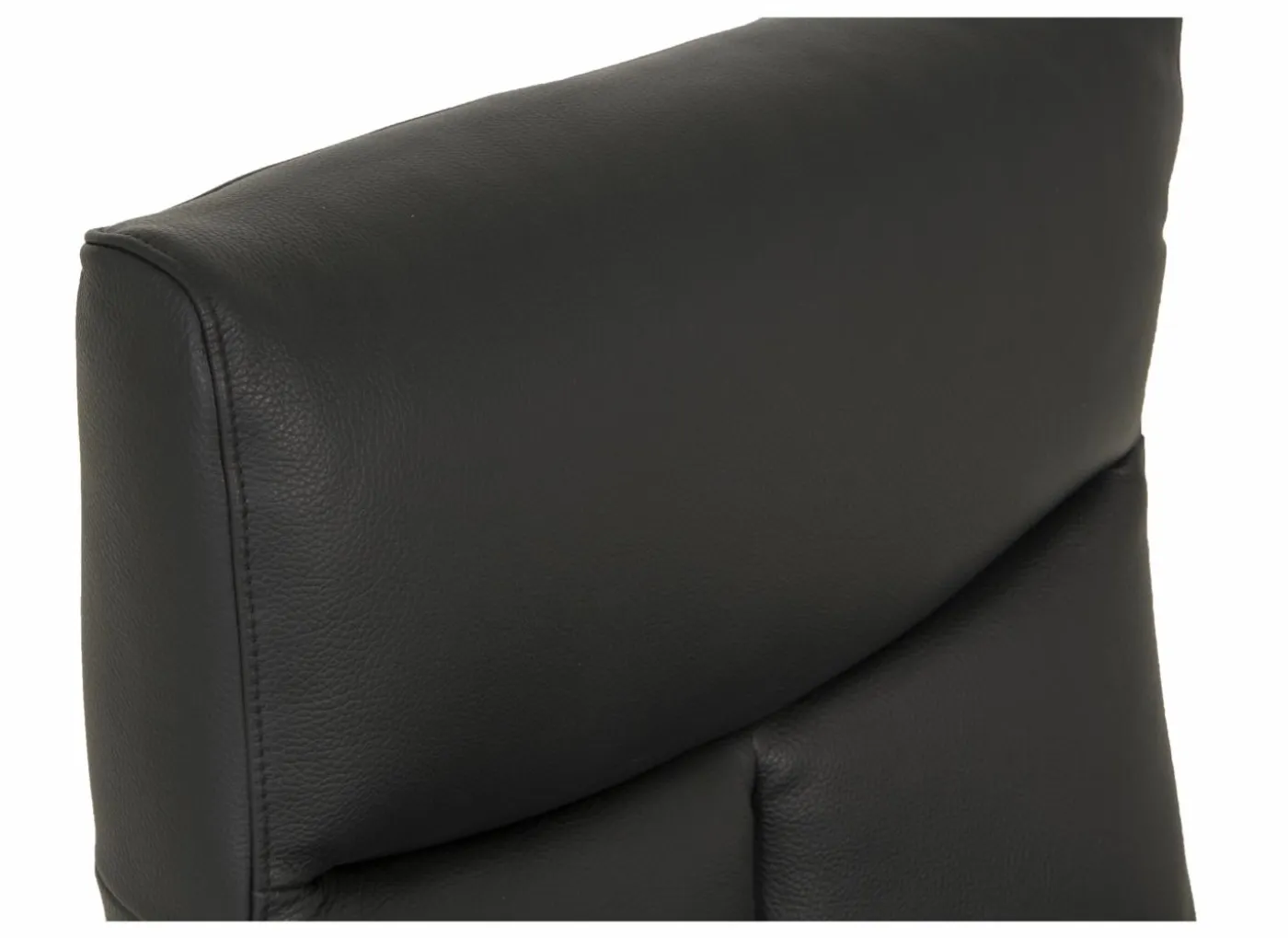 Relaxzetel 8001 elektrisch - leder - zwart