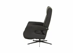 Relaxzetel 8001 elektrisch - leder - zwart