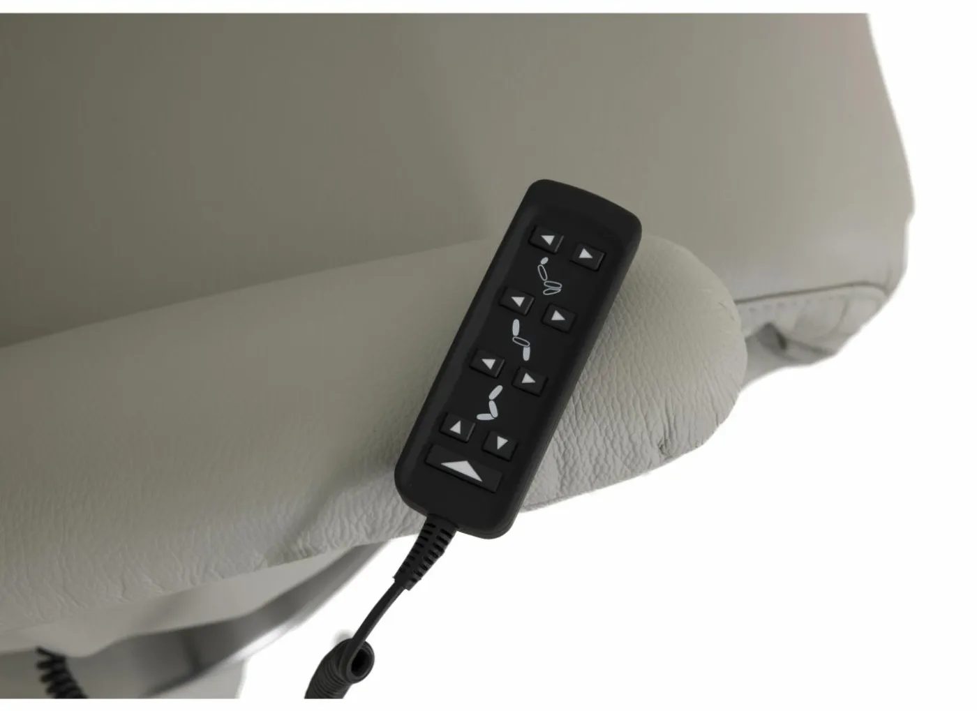Relaxzetel 7804 elektrisch - leder - grijs